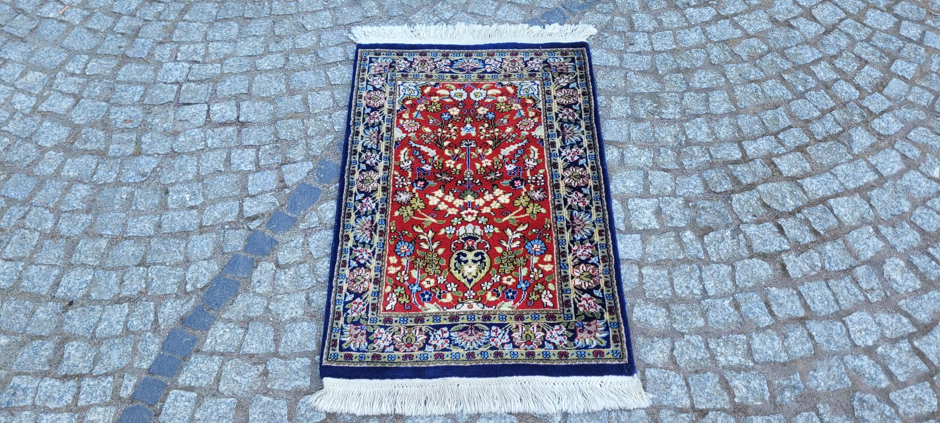 Dywan Indo Tabriz 105x61 cm, multikolor, wełna, Indie - 288339