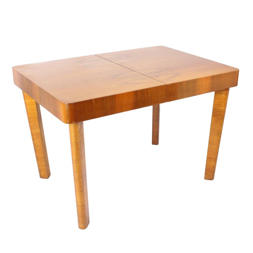 Stół jadalniany rozkładany, brązowy, drewno, Tatra Nabytok, Czechy, lata 50.