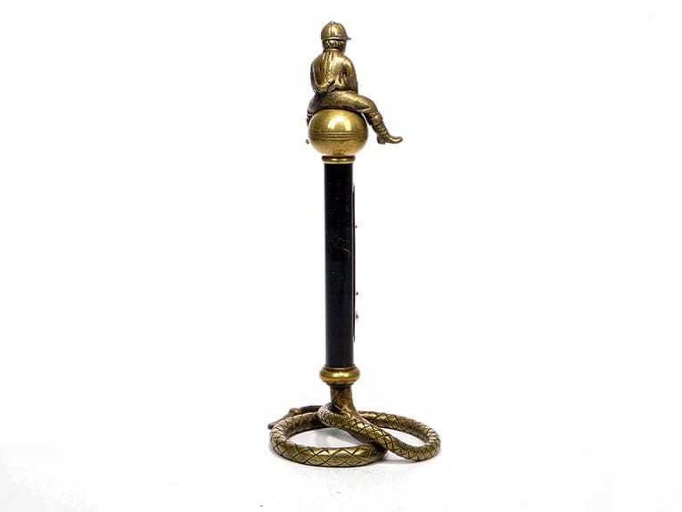 Desk Thermometer, Equestrian Motif, gold bronze, Austria, 19th c. - 288430