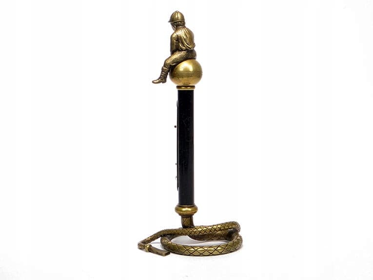Desk Thermometer, Equestrian Motif, gold bronze, Austria, 19th c. - 288429