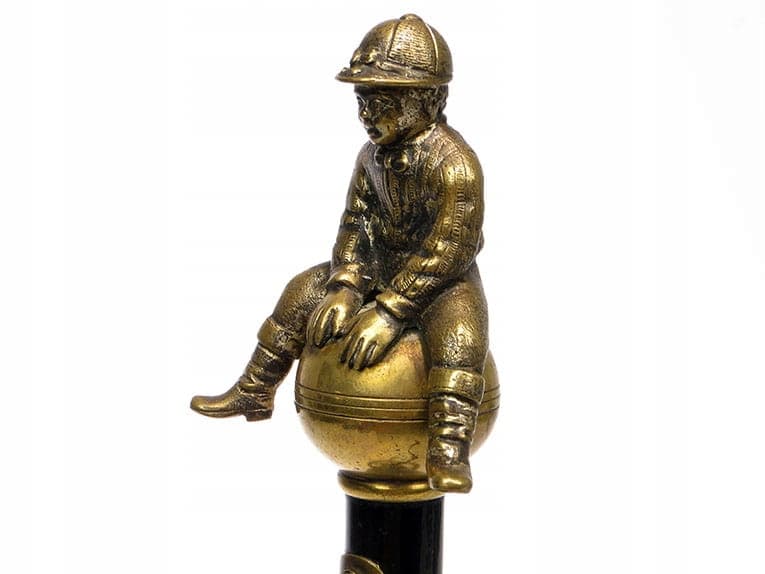 Desk Thermometer, Equestrian Motif, gold bronze, Austria, 19th c. - 288425