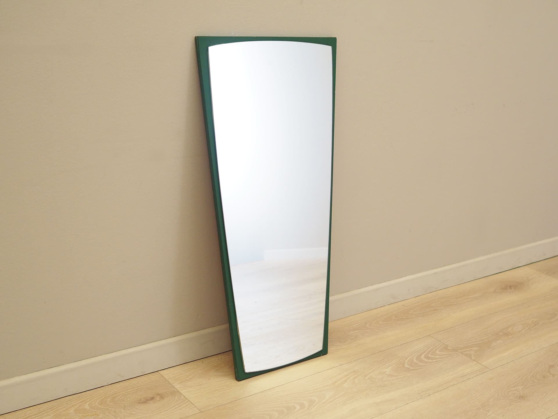 Wall mirror, green pine, Denmark, 1970s - 67422
