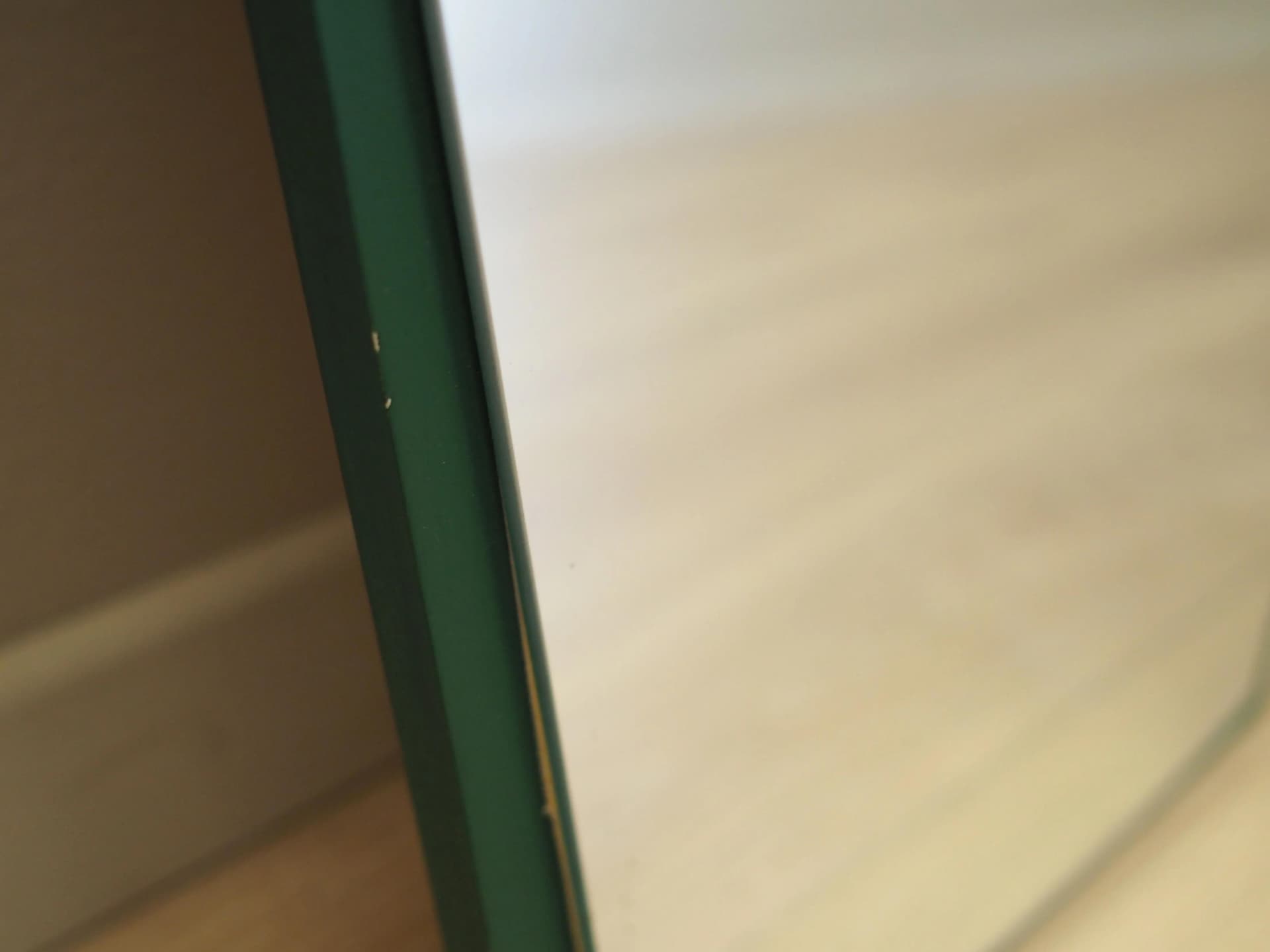 Wall mirror, green pine, Denmark, 1970s - 21197