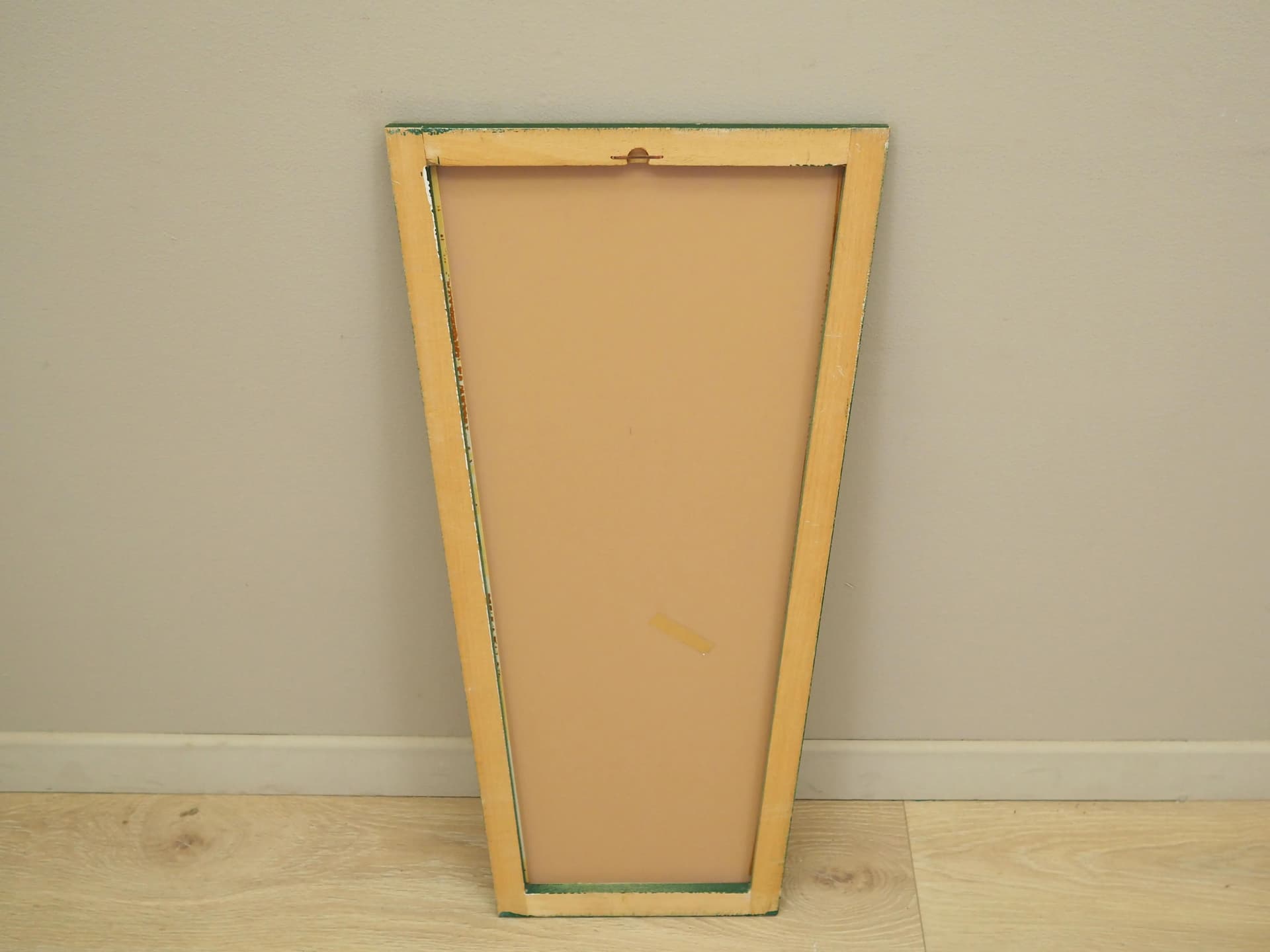 Wall mirror, green pine, Denmark, 1970s - 21198