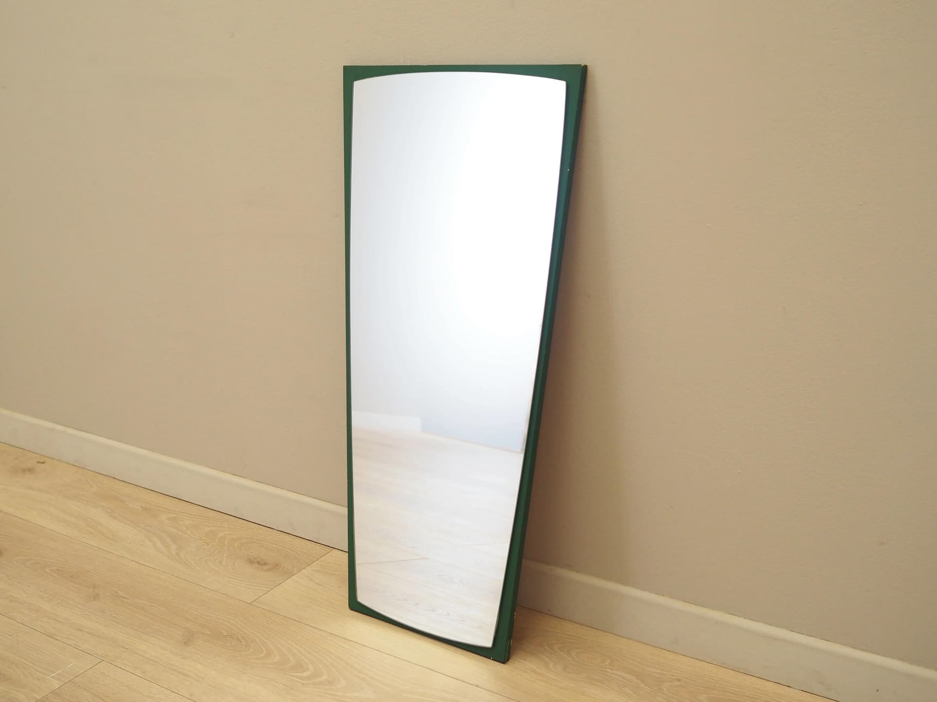 Wall mirror, green pine, Denmark, 1970s - 21190