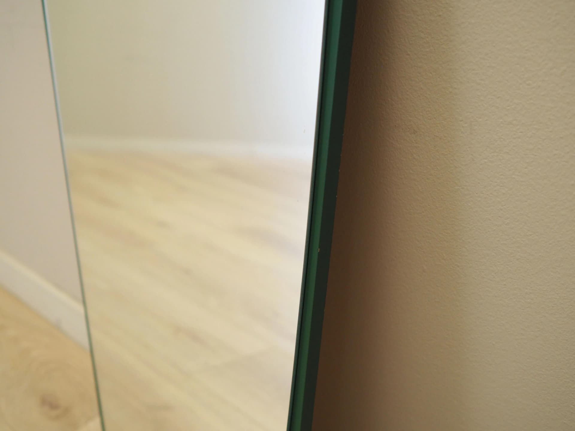 Wall mirror, green pine, Denmark, 1970s - 21195