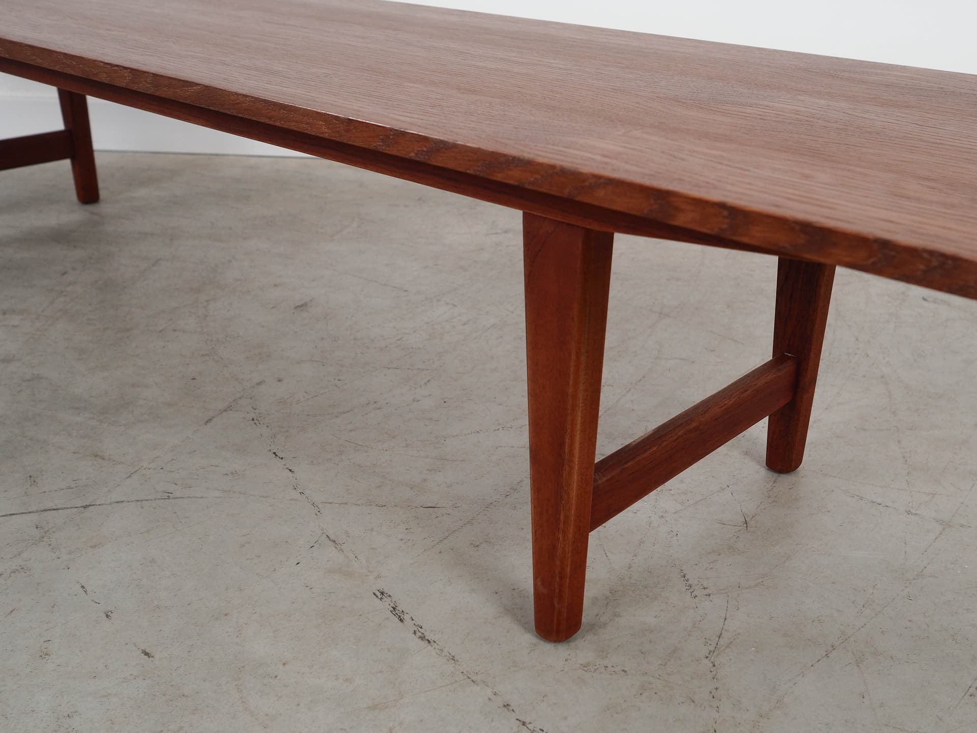 Lowboard, brązowy, fornir dąb, teak, Dania, lata 70. - 288543