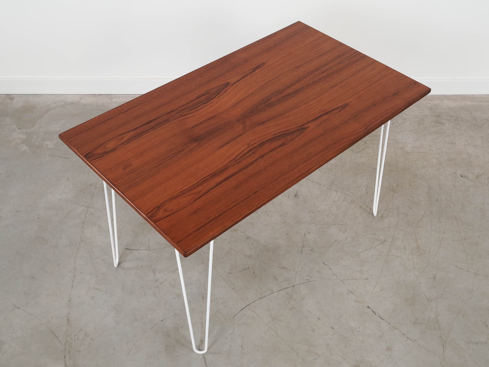 Desk, brown teak, white metal, Denmark, 1970s. - 288560