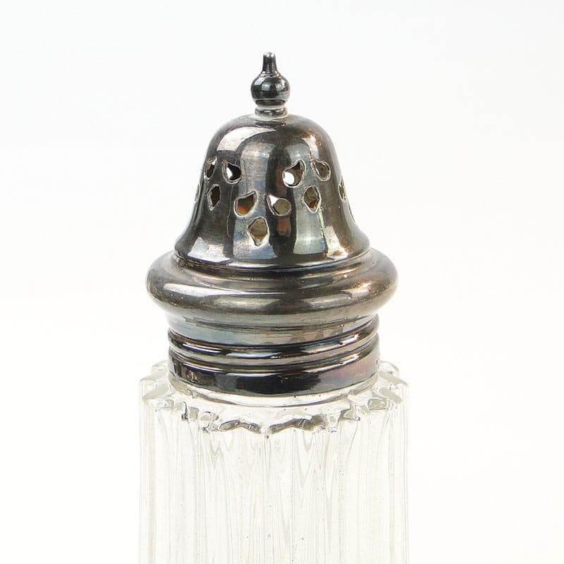 Cukierniczka, transparentne szkło sodowe, mosiądz srebrzony, Wielka Brytania, początek XX w. - 288618