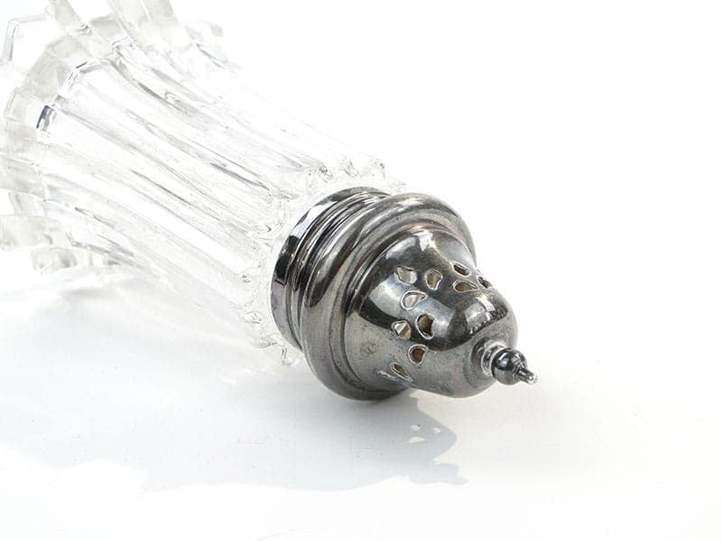 Cukierniczka, transparentne szkło sodowe, mosiądz srebrzony, Wielka Brytania, początek XX w. - 288614