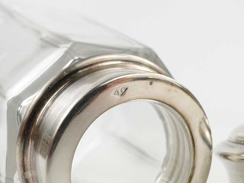 Cukierniczka, transparent szkło, srebro, Francja, początek XX w. - 288627