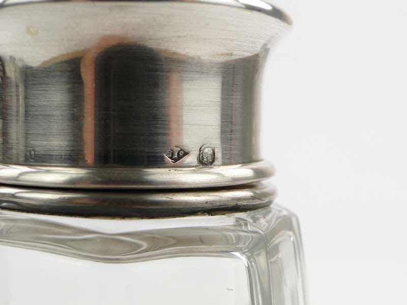 Cukierniczka, transparent szkło, srebro, Francja, początek XX w. - 288624