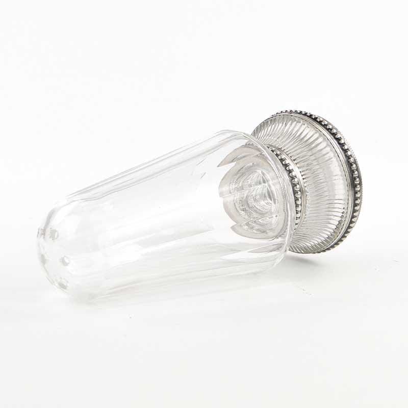 Cukierniczka, transparentny kryształ, srebro, Francja, początek XX wieku - 288630