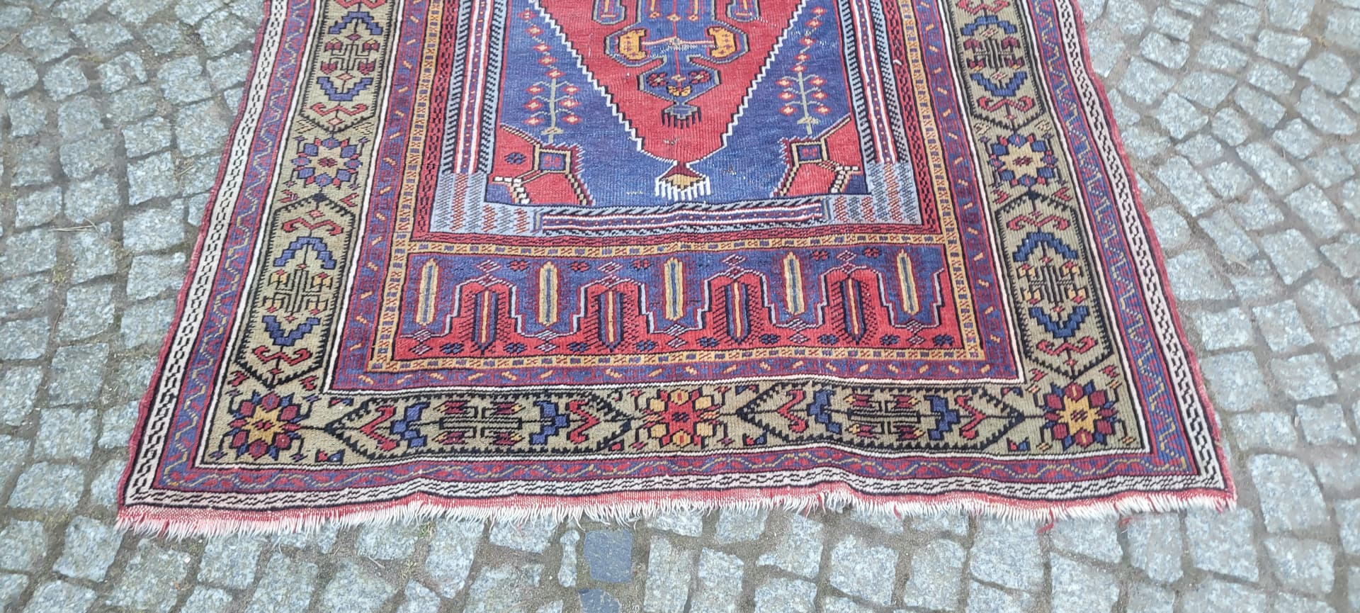 Dywan anatolijski, 125x230 cm, multikolor, wełna, Turcja, lata 70. - 288653