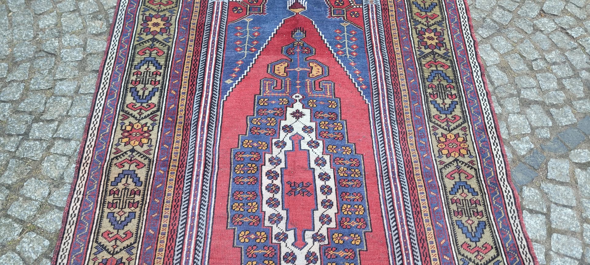 Dywan anatolijski, 125x230 cm, multikolor, wełna, Turcja, lata 70. - 288660