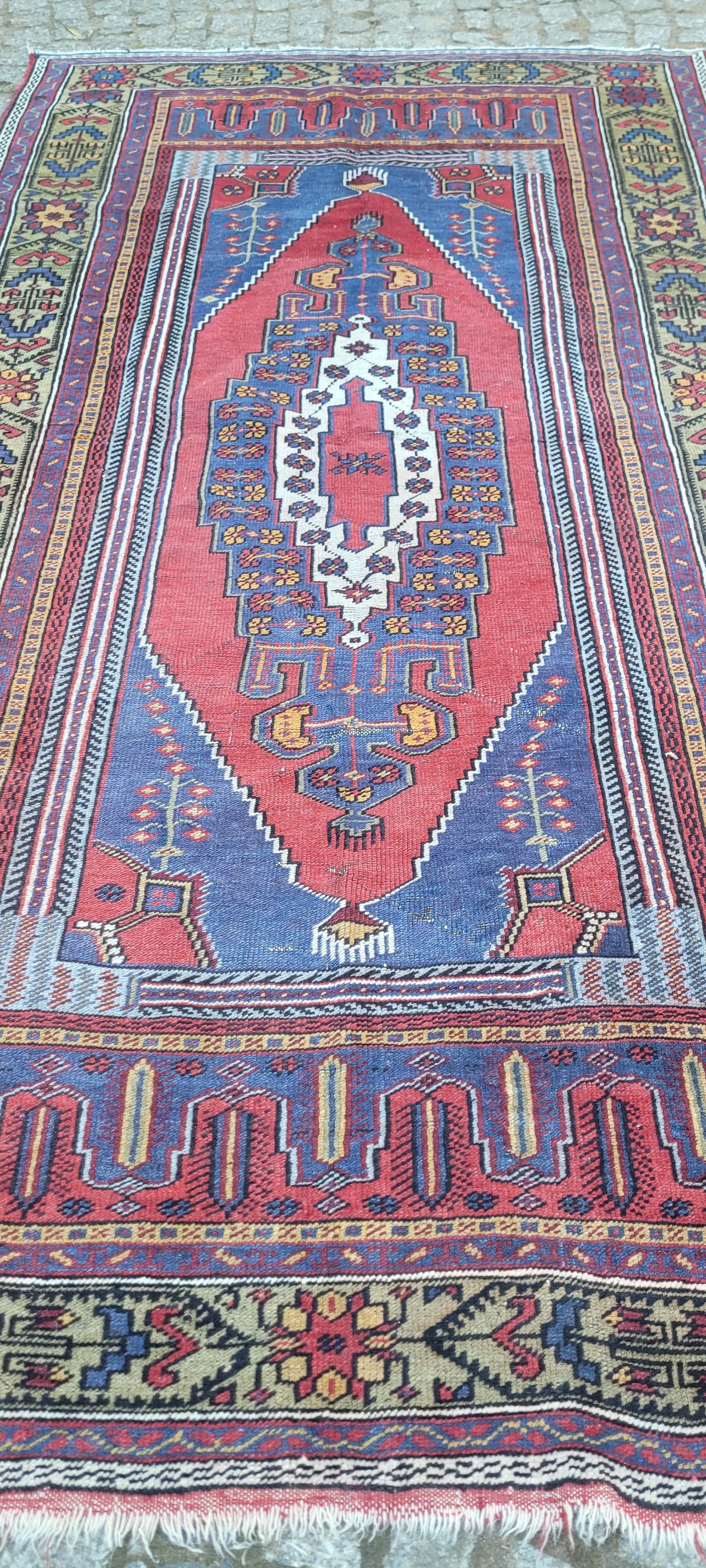 Dywan anatolijski, 125x230 cm, multikolor, wełna, Turcja, lata 70. - 288663