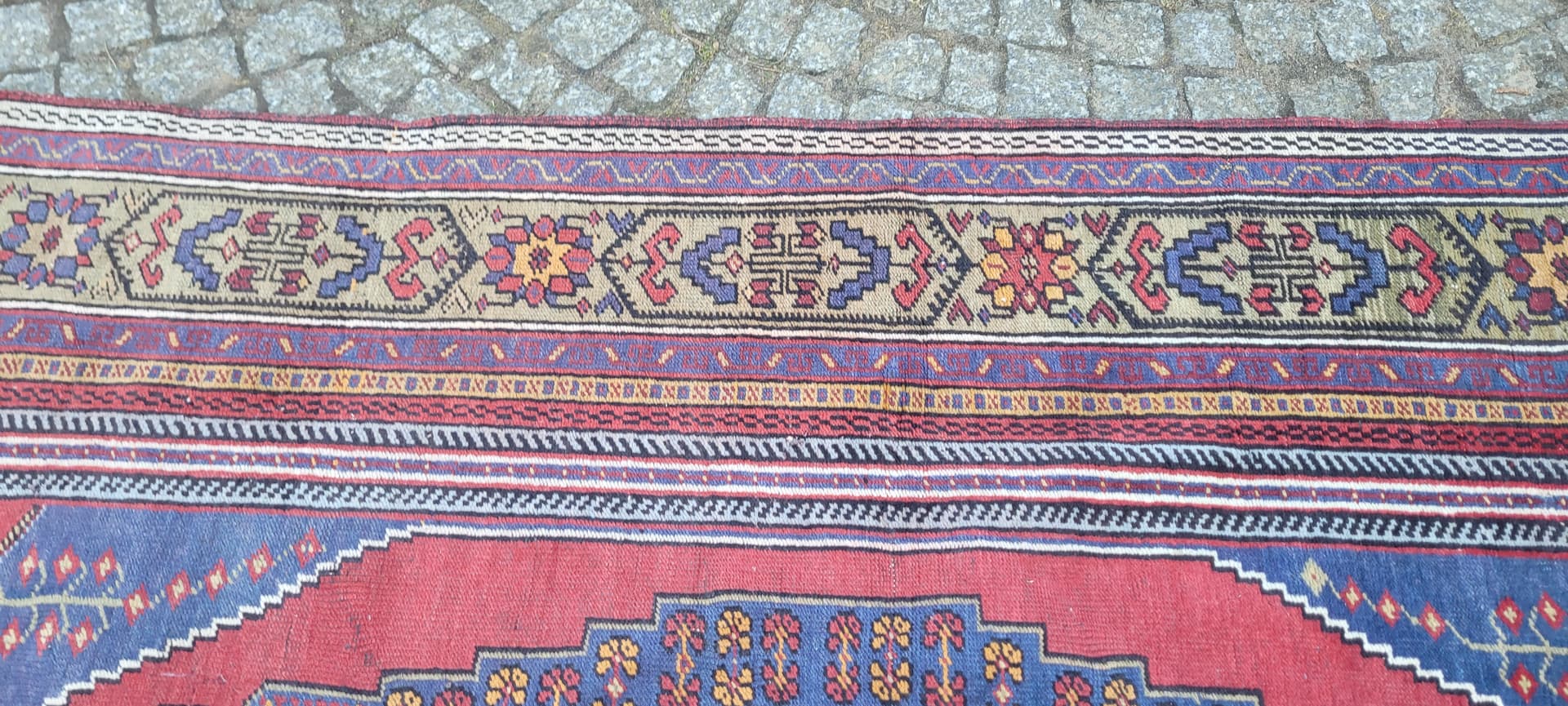 Dywan anatolijski, 125x230 cm, multikolor, wełna, Turcja, lata 70. - 288656