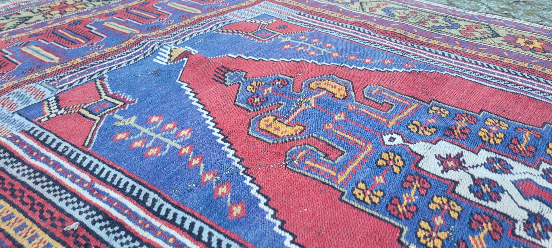 Dywan anatolijski, 125x230 cm, multikolor, wełna, Turcja, lata 70. - 288655