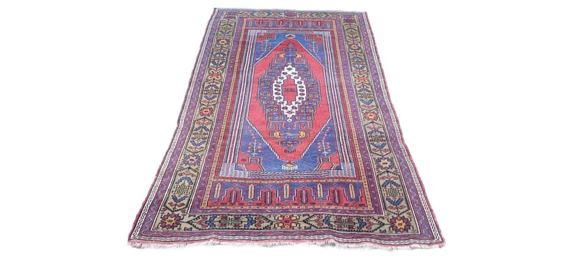 Dywan anatolijski, 125x230 cm, multikolor, wełna, Turcja, lata 70.