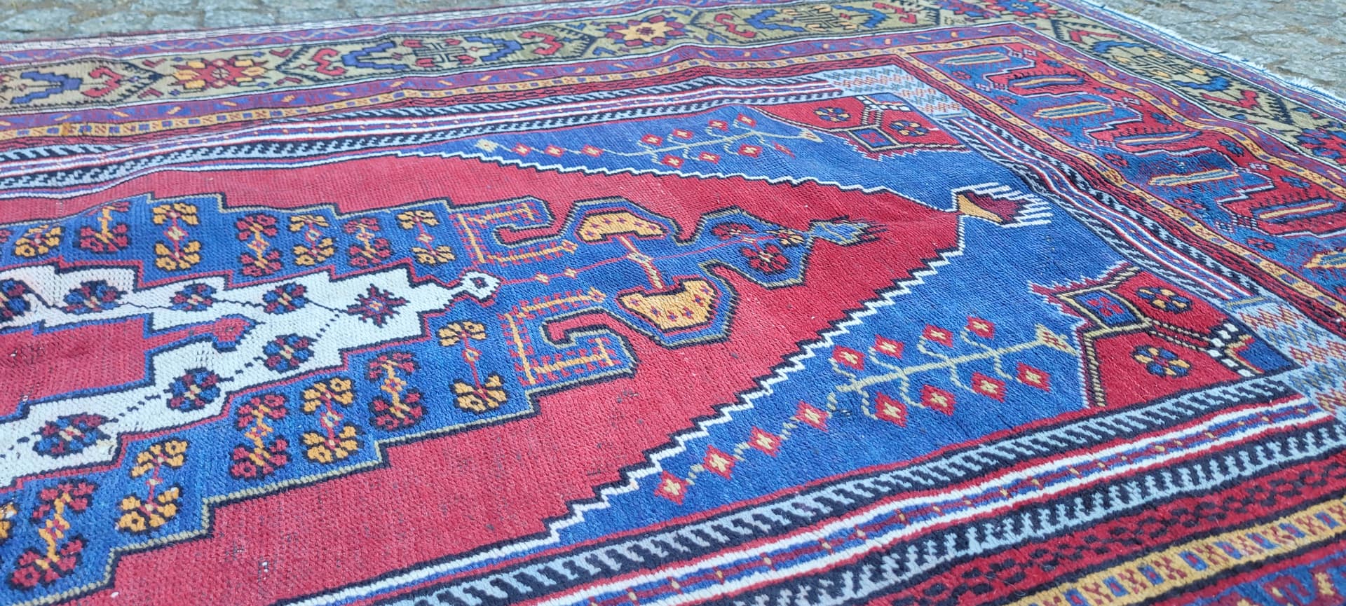 Dywan anatolijski, 125x230 cm, multikolor, wełna, Turcja, lata 70. - 288659