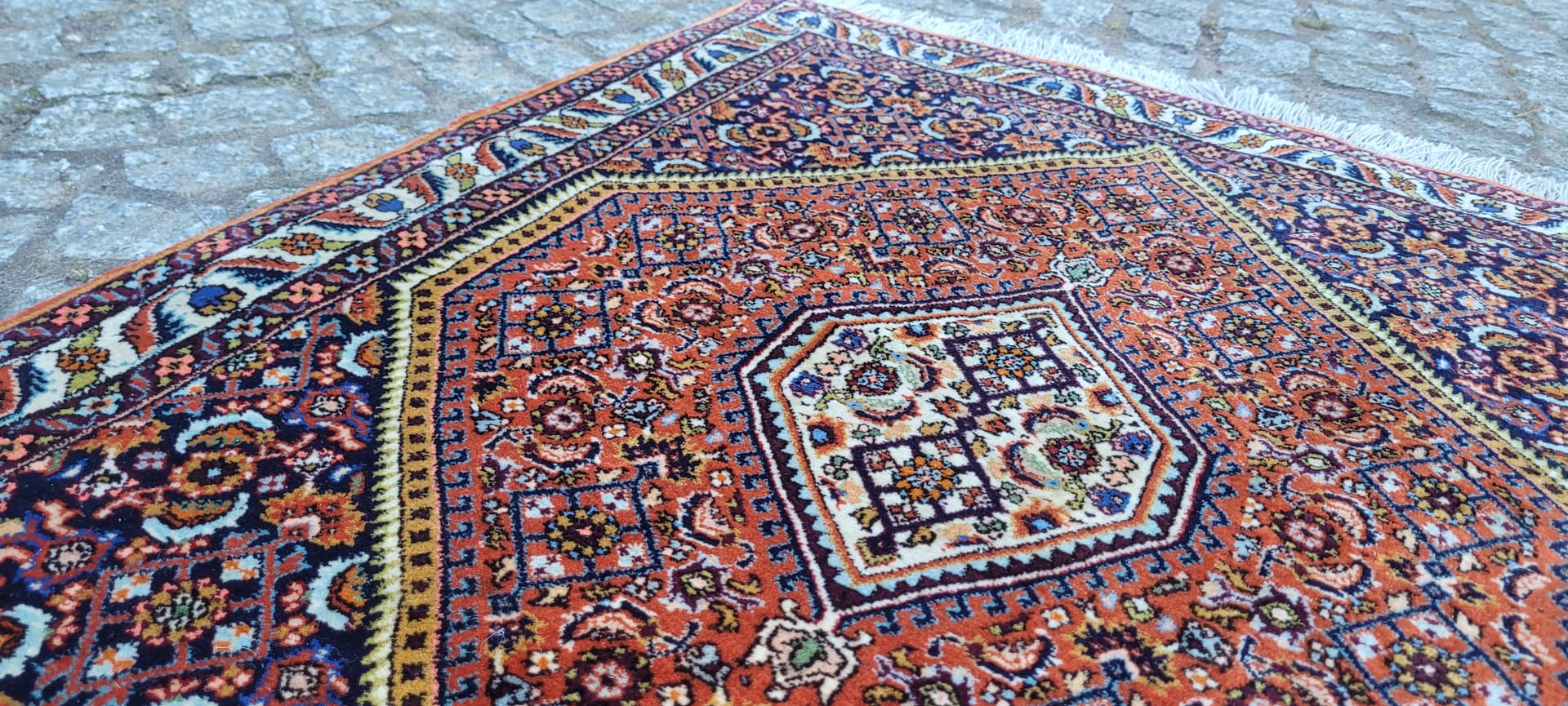 Dywan Bidjar Takab 105x73 cm, multikolor, wełna bawełna, Iran, początek XX w. - 288670