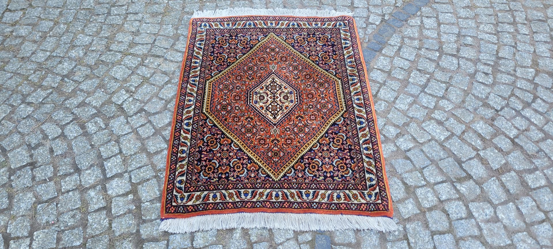 Dywan Bidjar Takab 105x73 cm, multikolor, wełna bawełna, Iran, początek XX w. - 288675