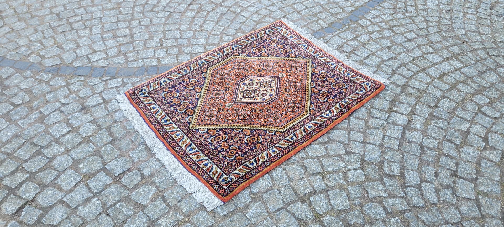 Dywan Bidjar Takab 105x73 cm, multikolor, wełna bawełna, Iran, początek XX w. - 288668