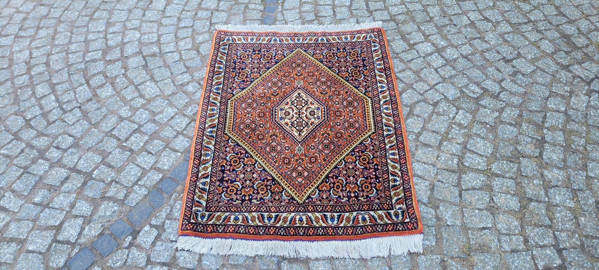 Dywan Bidjar Takab 105x73 cm, multikolor, wełna bawełna, Iran, początek XX w. - 288673