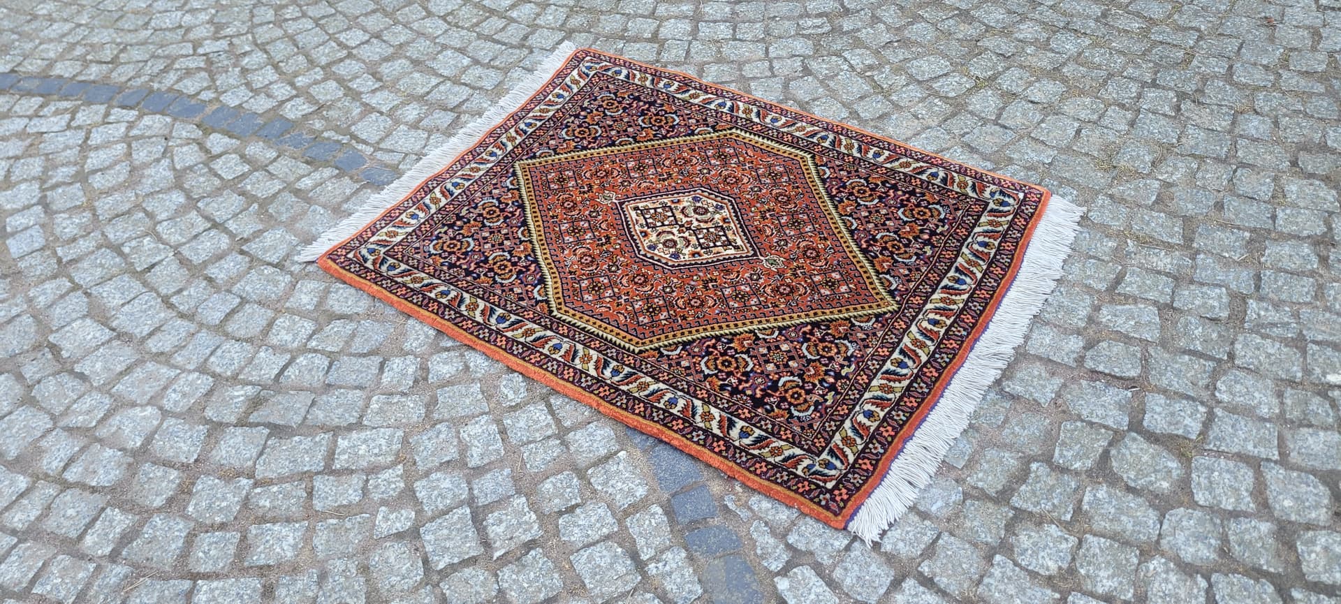 Dywan Bidjar Takab 105x73 cm, multikolor, wełna bawełna, Iran, początek XX w. - 288672