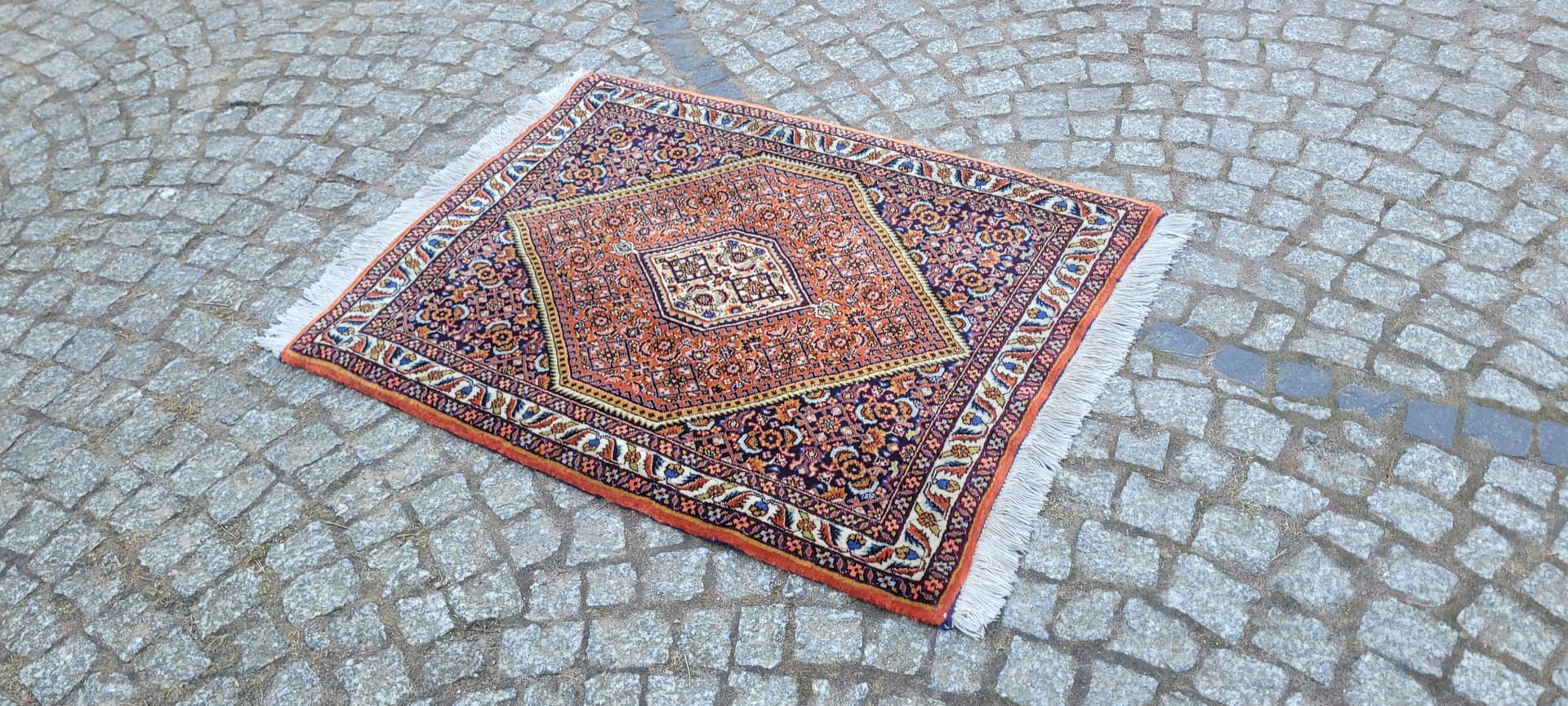 Dywan Bidjar Takab 105x73 cm, multikolor, wełna bawełna, Iran, początek XX w. - 288669