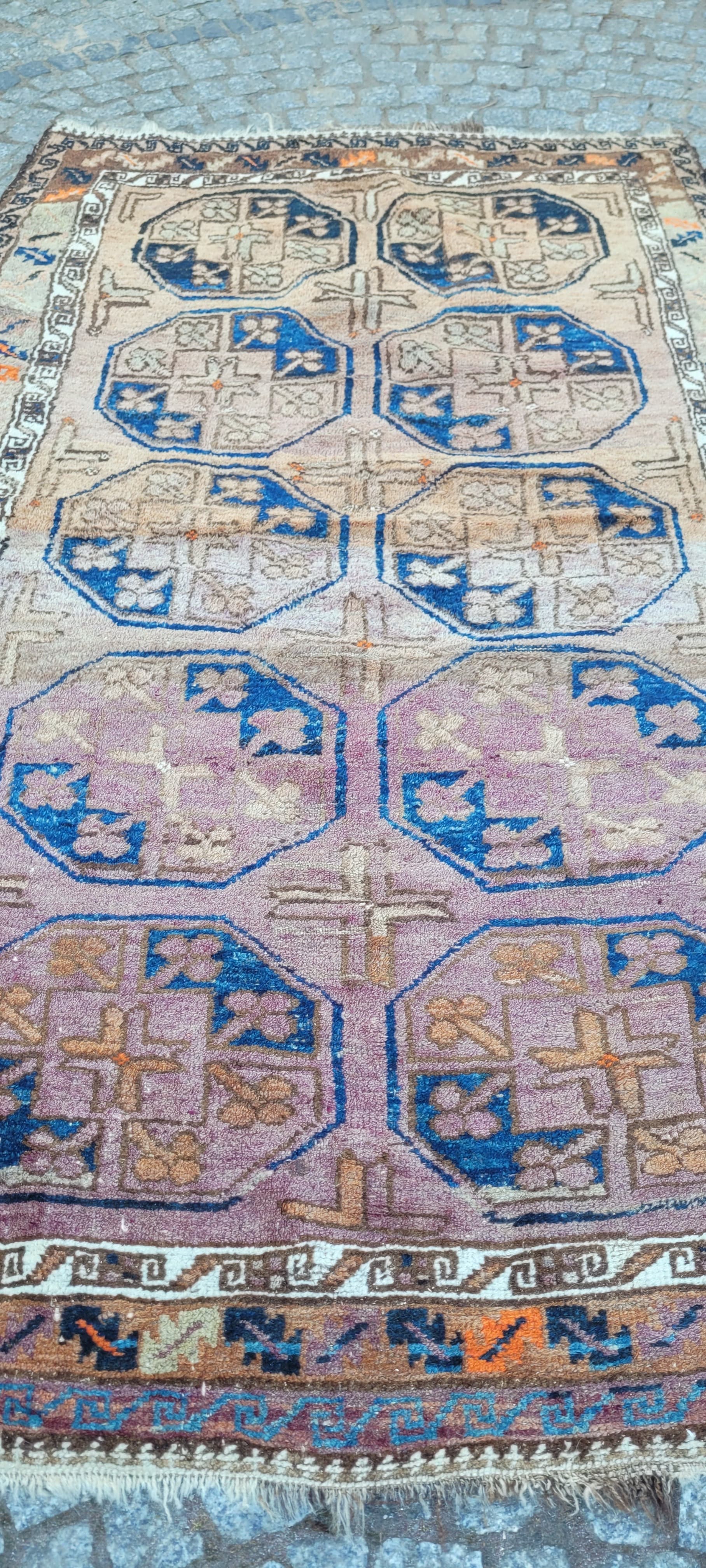 Dywan Beluch, 190x120 cm, multikolor, wełna, Afganistan, początek XX w. - 288685