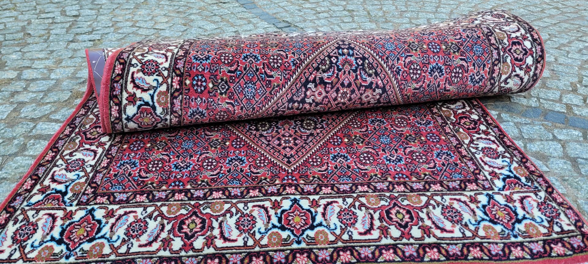 Dywan Bidjar, multikolor, wełna bawełna, Iran, początek XX w., 110x180 cm - 288693