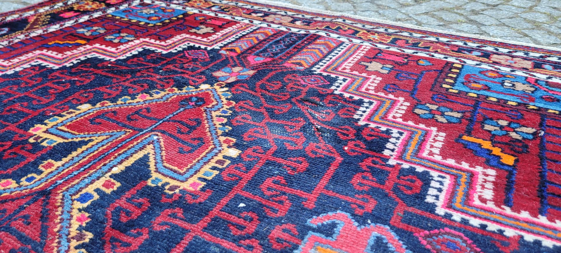 Dywan Hamadan, 210x140 cm, multikolor, wełna, Iran, lata 20. - 288749