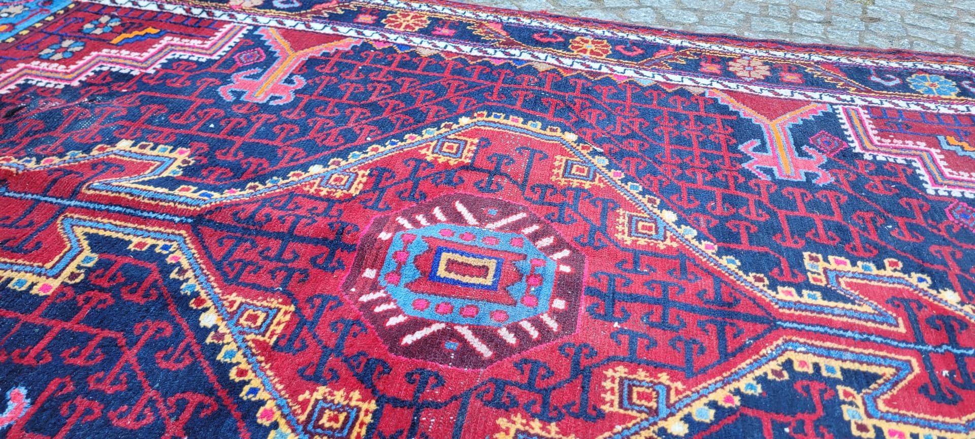 Dywan Hamadan, 210x140 cm, multikolor, wełna, Iran, lata 20. - 288758