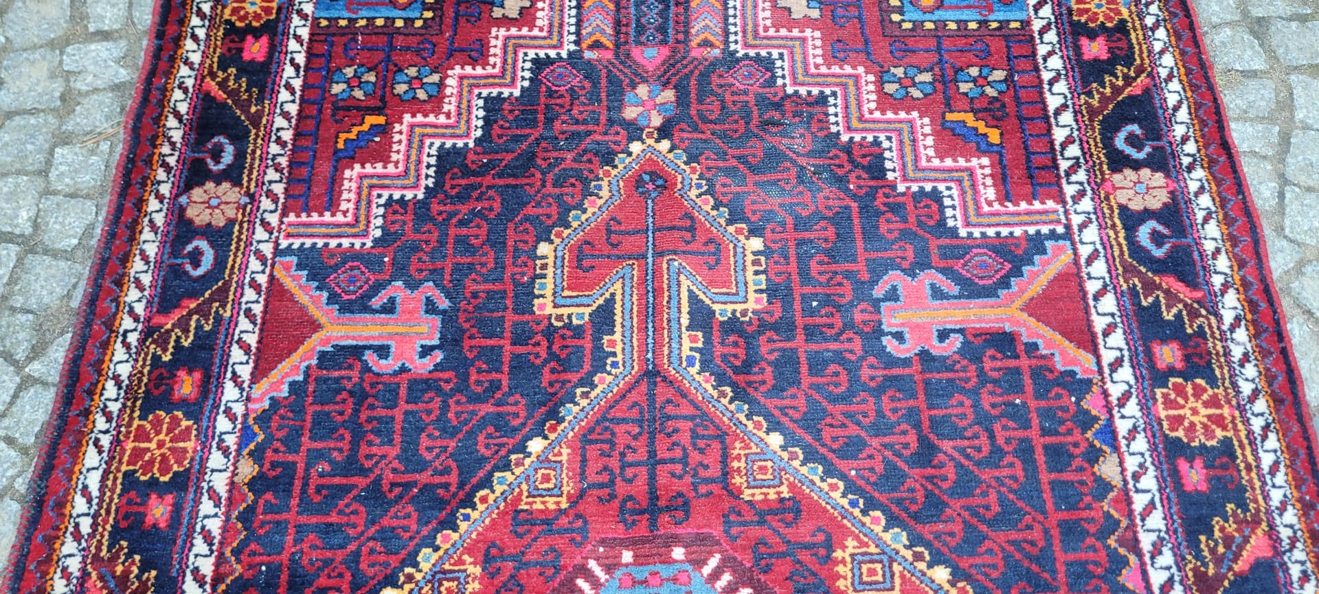 Dywan Hamadan, 210x140 cm, multikolor, wełna, Iran, lata 20. - 288755