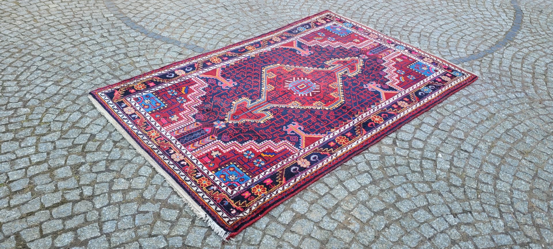 Dywan Hamadan, 210x140 cm, multikolor, wełna, Iran, lata 20. - 288759