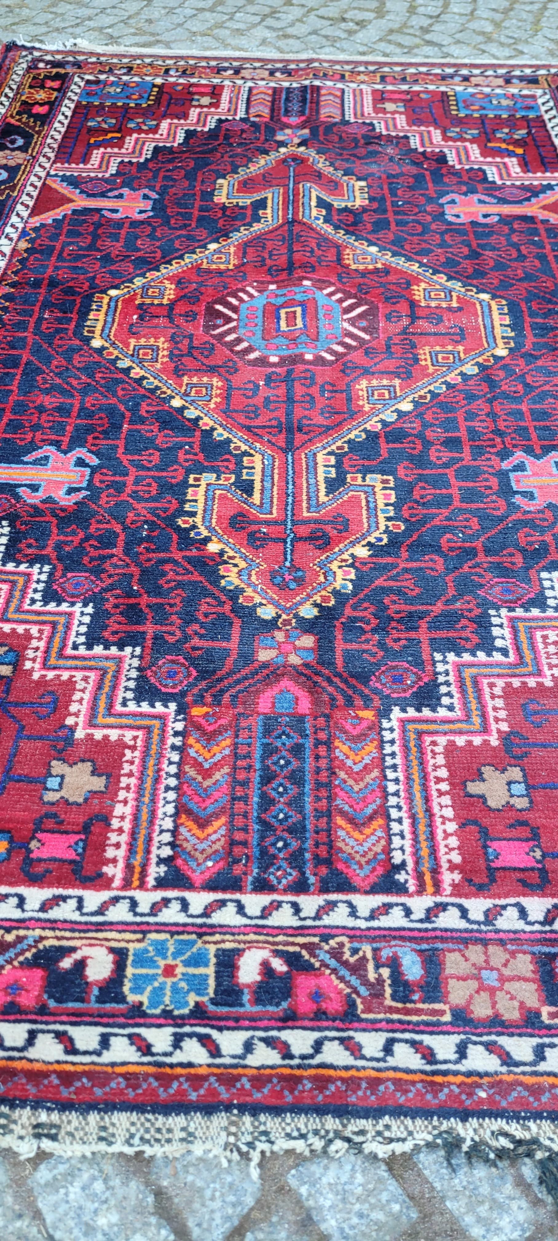 Dywan Hamadan, 210x140 cm, multikolor, wełna, Iran, lata 20. - 288748