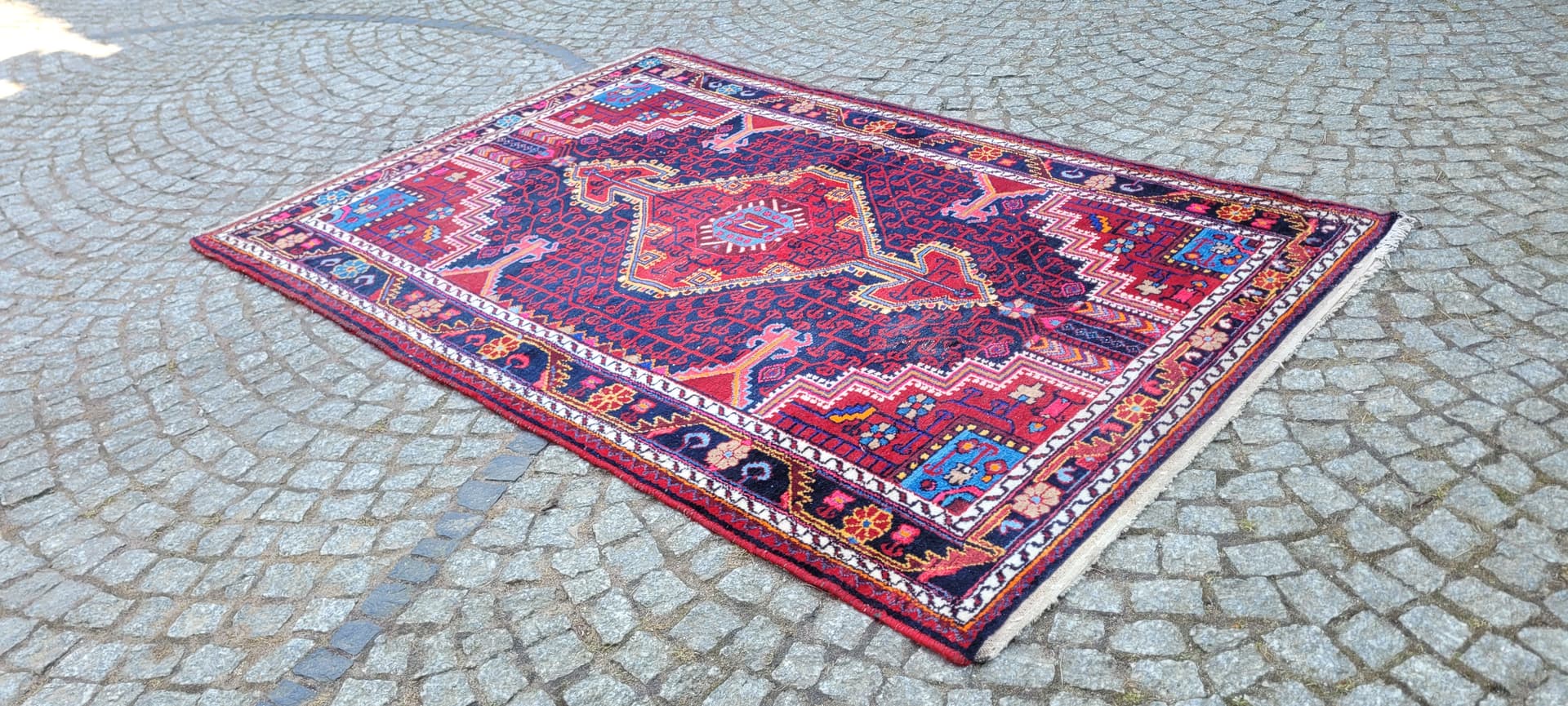 Dywan Hamadan, 210x140 cm, multikolor, wełna, Iran, lata 20. - 288750