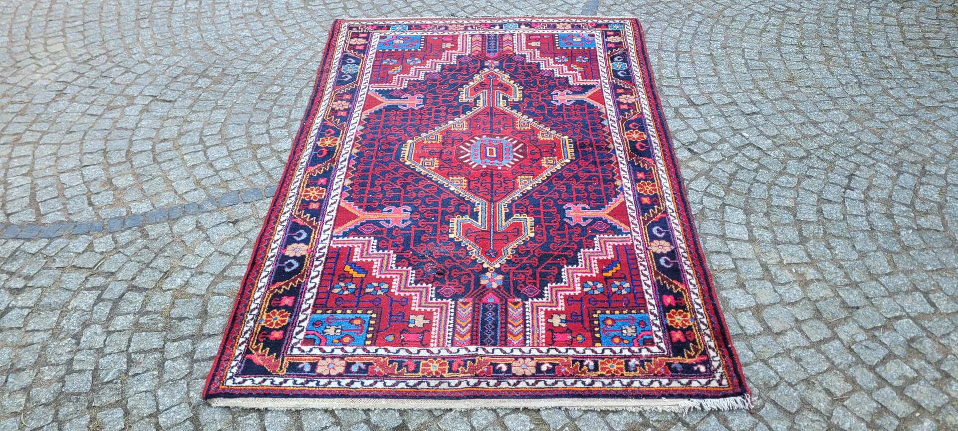 Dywan Hamadan, 210x140 cm, multikolor, wełna, Iran, lata 20. - 288752