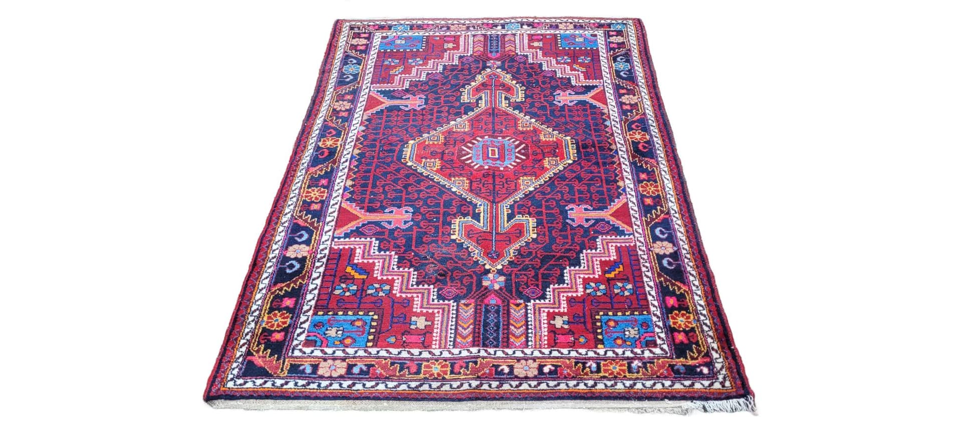 Dywan Hamadan, 210x140 cm, multikolor, wełna, Iran, lata 20.