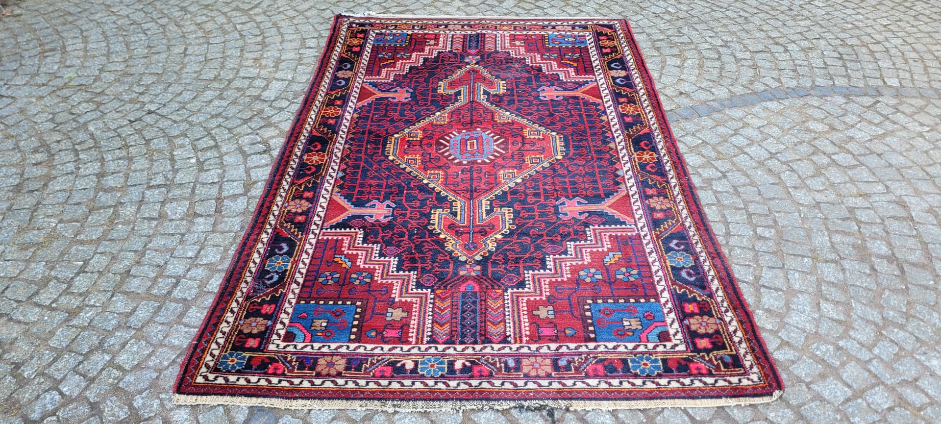 Dywan Hamadan, 210x140 cm, multikolor, wełna, Iran, lata 20. - 288754