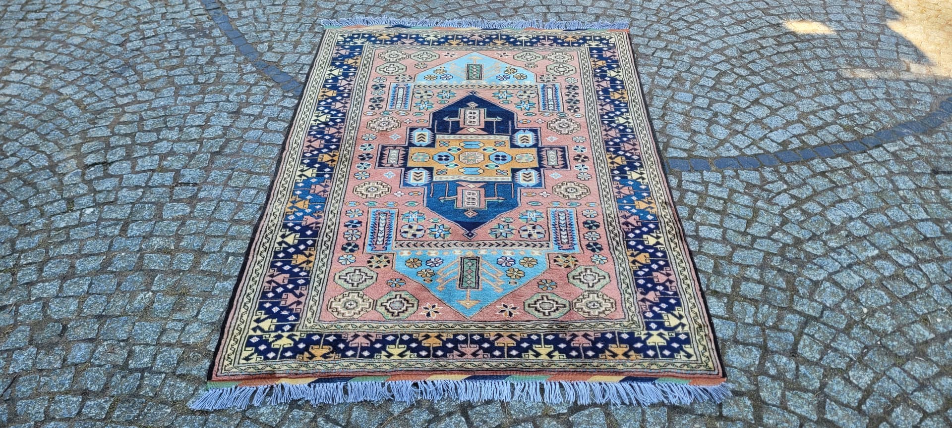 Dywan Kazak, 195x128 cm, multikolor, wełna, Afganistan, początek XX w. - 288771