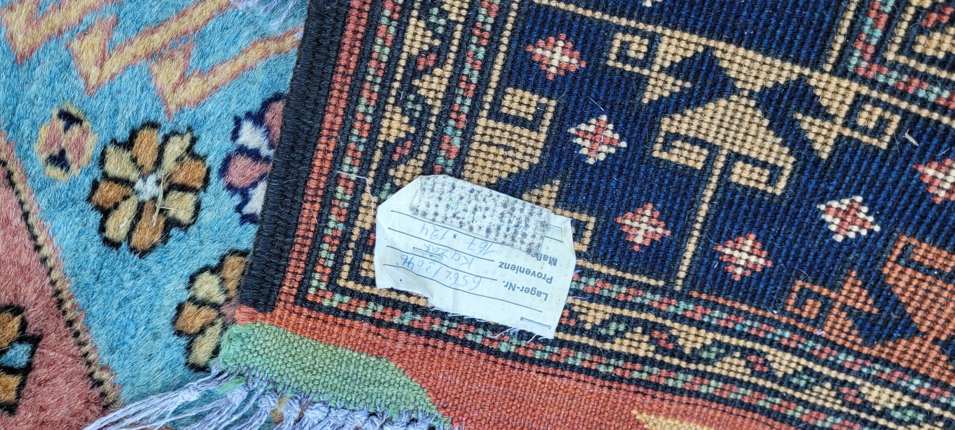 Dywan Kazak, 195x128 cm, multikolor, wełna, Afganistan, początek XX w. - 288766