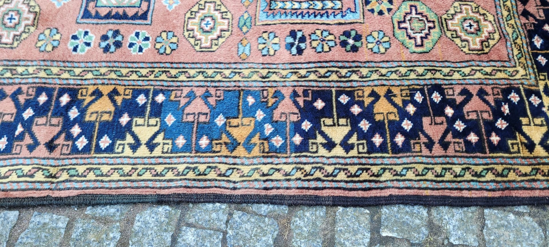 Dywan Kazak, 195x128 cm, multikolor, wełna, Afganistan, początek XX w. - 288767