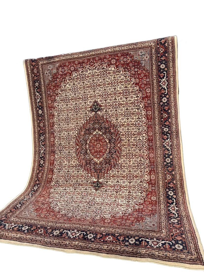 Dywan Indo Bidjar, czerwony, wełna, Indie, 345x245 cm