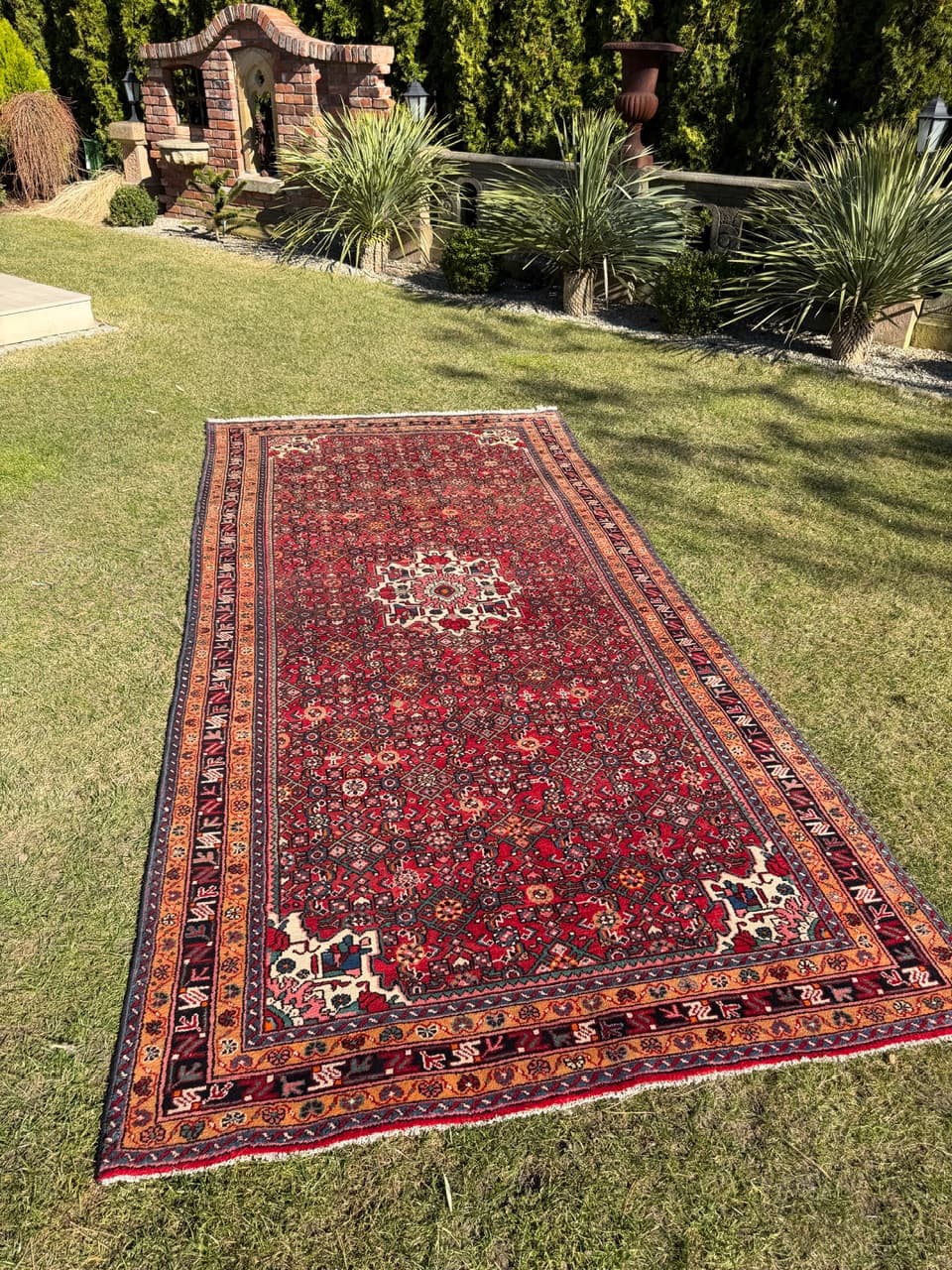 Dywan Hamadan 350x165 cm, multikolor, wełna, Iran - 288867