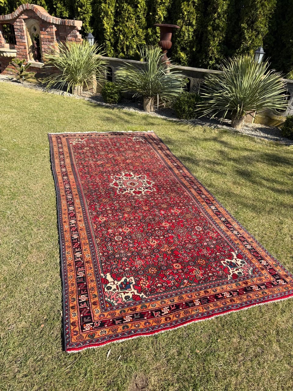 Dywan Hamadan 350x165 cm, multikolor, wełna, Iran - 288866