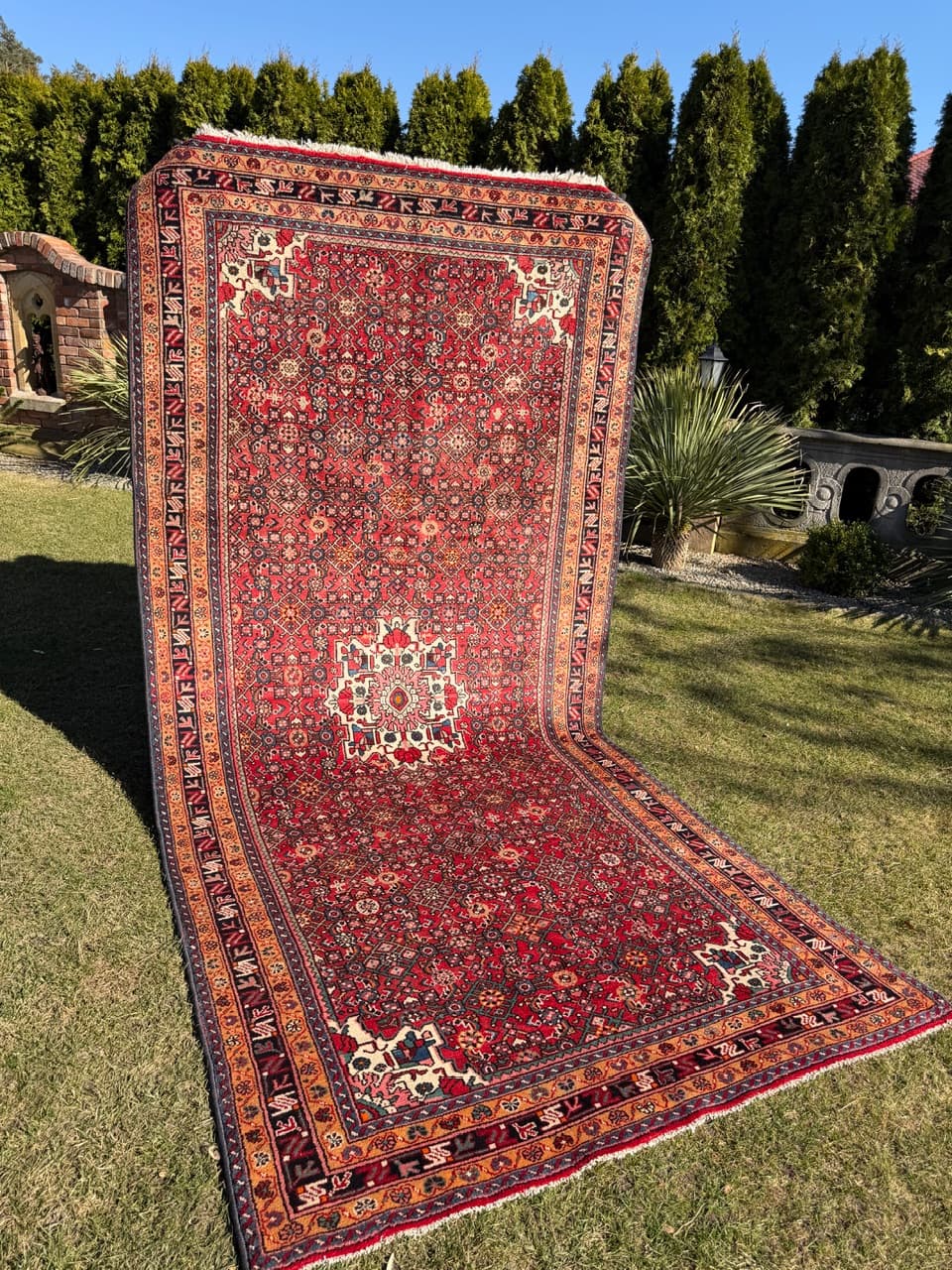 Dywan Hamadan 350x165 cm, multikolor, wełna, Iran - 288858