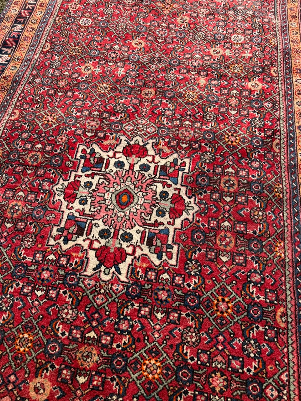 Dywan Hamadan 350x165 cm, multikolor, wełna, Iran - 288871