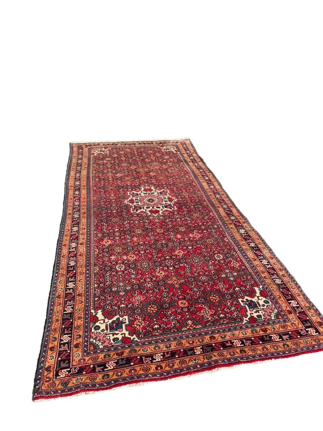 Dywan Hamadan 350x165 cm, multikolor, wełna, Iran - WYMIARY